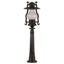 Modi Lighting BSU-68047-BSY-BOP Siyah Boyalı Dış Mekan Aydınlatma E27 Aluminyum Akrilik Cam 30cm