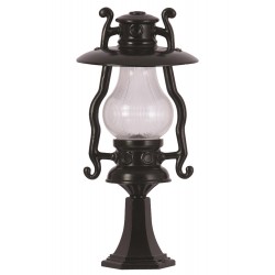 Modi Lighting BSU-68047-BSY-KOP Siyah Boyalı Dış Mekan Aydınlatma E27 Aluminyum Akrilik Cam 30cm