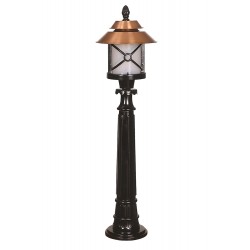 Modi Lighting BSU-68049-BKR-BOP Kahverengi/Siyah Boyalı Dış Mekan Aydınlatma E27 Aluminyum Polikarbon Cam 30cm