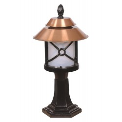 Modi Lighting BSU-68049-BKR-KOP Kahverengi/Siyah Boyalı Dış Mekan Aydınlatma E27 Aluminyum Polikarbon Cam 30cm