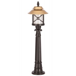 Modi Lighting BSU-68049-BSA-BOP Sarı/Siyah Boyalı Dış Mekan Aydınlatma E27 Aluminyum Polikarbon Cam 30cm