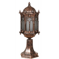 Modi Lighting BSU-68051-BKR-KOP Kahverengi Boyalı Dış Mekan Aydınlatma E27 Aluminyum Polikarbon Cam 20cm