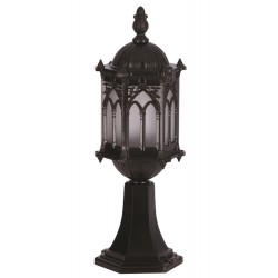 Modi Lighting BSU-68051-BSY-M2-OP Siyah Boyalı Dış Mekan Aydınlatma E27 Aluminyum Polikarbon Cam 15cm