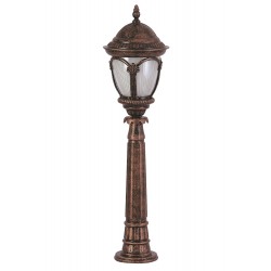 Modi Lighting BSU-68052-BKR Kahverengi Boyalı Dış Mekan Aydınlatma E27 Aluminyum Polikarbon Cam 25cm