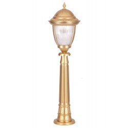 Modi Lighting BSU-68053-BSA-B Sarı Boyalı Dış Mekan Aydınlatma E27 Aluminyum Döküm Dip Polikarbon Cam 25cm