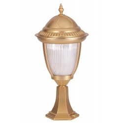 Modi Lighting BSU-68053-BSA-K Sarı Boyalı Dış Mekan Aydınlatma E27 Aluminyum Döküm Dip Polikarbon Cam 25cm
