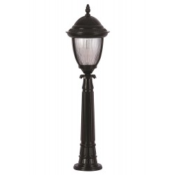 Modi Lighting BSU-68053-BSY-B Siyah Boyalı Dış Mekan Aydınlatma E27 Aluminyum Döküm Dip Polikarbon Cam 25cm