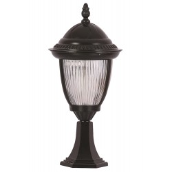 Modi Lighting BSU-68053-BSY-K Siyah Boyalı Dış Mekan Aydınlatma E27 Aluminyum Döküm Dip Polikarbon Cam 25cm