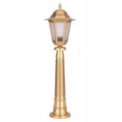 Modi Lighting BSU-68054-BSA-BOP Sarı Boyalı Dış Mekan Aydınlatma E27 Aluminyum Döküm Dip Polikarbon Cam 27cm