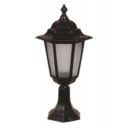 Modi Lighting BSU-68054-BSY-M2-KOP Siyah Boyalı Dış Mekan Aydınlatma E27 Aluminyum Polikarbon Cam 27cm