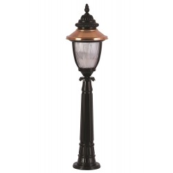 Modi Lighting BSU-68055-BSY-B Kahverengi/Siyah Boyalı Dış Mekan Aydınlatma E27 Aluminyum Polikarbon Cam 25cm