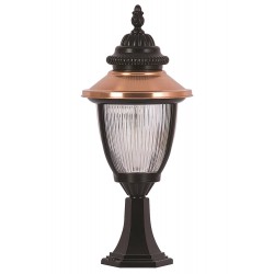 Modi Lighting BSU-68055-BSY-K Kahverengi/Siyah Boyalı Dış Mekan Aydınlatma E27 Aluminyum Polikarbon Cam 25cm