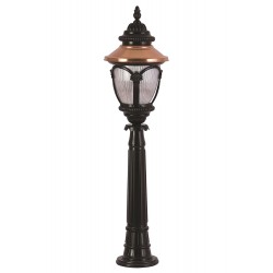 Modi Lighting BSU-68057-BSY-B Kahverengi/Siyah Boyalı Dış Mekan Aydınlatma E27 Aluminyum Polikarbon Cam 25cm