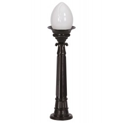 Modi Lighting BSU-68058-BSY-BOP Siyah Boyalı Dış Mekan Aydınlatma E27 Aluminyum Akrilik Cam 22cm