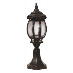Modi Lighting BSU-68063-BSY-K Siyah Boyalı Dış Mekan Aydınlatma E27 Aluminyum Polikarbon Cam 20cm