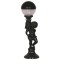 Modi Lighting BSU-68072-BSY Siyah Boyalı Dış Mekan Aydınlatma E27 Aluminyum Akrilik Cam 20cm