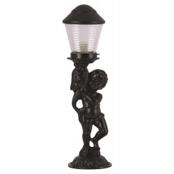 Modi Lighting BSU-68073-BSY Siyah Boyalı Dış Mekan Aydınlatma E27 Aluminyum Akrilik Cam 20cm