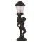 Modi Lighting BSU-68073-BSY Siyah Boyalı Dış Mekan Aydınlatma E27 Aluminyum Akrilik Cam 20cm