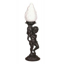 Modi Lighting BSU-68076-BSY-OP Siyah Boyalı Dış Mekan Aydınlatma E27 Aluminyum Akrilik Cam 20cm