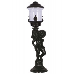 Modi Lighting BSU-68077-BSY-OP Siyah Boyalı Dış Mekan Aydınlatma E27 Aluminyum Akrilik Cam 20cm
