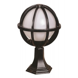 Modi Lighting BSU-68078-BSY-KOP Siyah Boyalı Dış Mekan Aydınlatma E27 Aluminyum Polietilen Cam 25cm