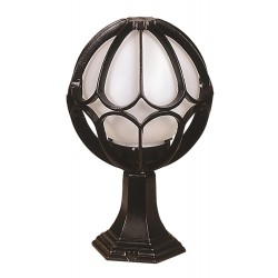 Modi Lighting BSU-68078-BSY-M1-OP Siyah Boyalı Dış Mekan Aydınlatma E27 Aluminyum Polietilen Cam 25cm