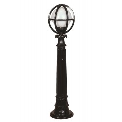 Modi Lighting BSU-68080-BSY-M8-BOP Siyah Boyalı Dış Mekan Aydınlatma E27 ABS Polietilen Cam 20cm