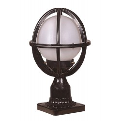 Modi Lighting BSU-68080-BSY-M9-KOP Siyah Boyalı Dış Mekan Aydınlatma E27 ABS Polietilen Cam 20cm