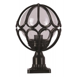 Modi Lighting BSU-68081-BSY-M3-K Siyah Boyalı Dış Mekan Aydınlatma E27 ABS Akrilik Cam 23cm