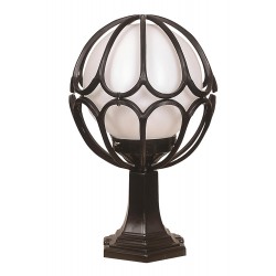 Modi Lighting BSU-68081-BSY-M8-KOP Siyah Boyalı Dış Mekan Aydınlatma E27 ABS Polietilen Cam 30cm