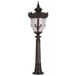 Modi Lighting BSU-68089-BSY-BOP Siyah Boyalı Dış Mekan Aydınlatma E27 Aluminyum Döküm Dip Polikarbon Cam 32cm