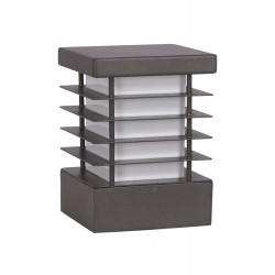 Modi Lighting BSU-68140-GR Gri Boyalı Dış Mekan Aydınlatma E27 Aluminyum Polikarbon/Akrilik Cam 22cm