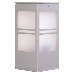 Modi Lighting BSU-68143-BBY-K Beyaz Boyalı Dış Mekan Aydınlatma E27 Aluminyum Polikarbon/Akrilik Cam 12cm
