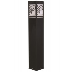 Modi Lighting BSU-68144-BSY-M2-B Siyah Boyalı Dış Mekan Aydınlatma E27 Aluminyum Akrilik Cam 12cm