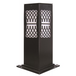 Modi Lighting BSU-68144-BSY-M3-K Siyah Boyalı Dış Mekan Aydınlatma E27 Aluminyum Akrilik Cam 12cm