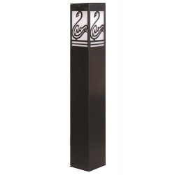 Modi Lighting BSU-68144-BSY-M6-B Siyah Boyalı Dış Mekan Aydınlatma E27 Aluminyum Akrilik Cam 12cm