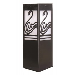 Modi Lighting BSU-68144-BSY-M6-K Siyah Boyalı Dış Mekan Aydınlatma E27 Aluminyum Akrilik Cam 12cm