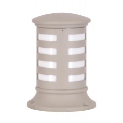 Modi Lighting BSU-68148-BBY-K Beyaz Boyalı Dış Mekan Aydınlatma E27 Aluminyum Polikarbon/Akrilik Cam 25cm