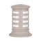 Modi Lighting BSU-68148-BBY-K Beyaz Boyalı Dış Mekan Aydınlatma E27 Aluminyum Polikarbon/Akrilik Cam 25cm