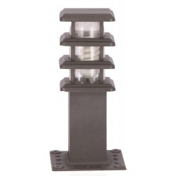 Modi Lighting BSU-68149-GR-K Gri Boyalı Dış Mekan Aydınlatma E27 Aluminyum Polikarbon/Akrilik Cam 20cm