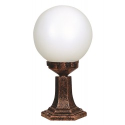 Modi Lighting BSU-68160-BKR-KOP Kahverengi Boyalı Dış Mekan Aydınlatma E27 ABS Polietilen Cam 25cm