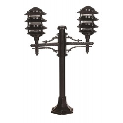 Modi Lighting BSU-68173-2BSY Siyah Boyalı Dış Mekan Aydınlatma E27 ABS Polikarbon Cam 50x16cm