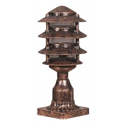 Modi Lighting BSU-68173-BKR Kahverengi Boyalı Dış Mekan Aydınlatma E27 ABS Polikarbon Cam 16cm