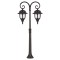 Modi Lighting BSU-68180-2BSY Siyah Boyalı Dış Mekan Aydınlatma E27 Çelik Boru ABS Polikarbon Cam 60x25cm