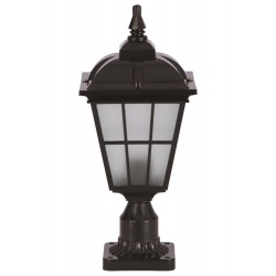 Modi Lighting BSU-68183-BSY-K Siyah Boyalı Dış Mekan Aydınlatma E27 ABS Polikarbon Cam 20cm