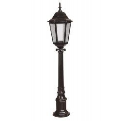 Modi Lighting BSU-68188-BSY-B Siyah Boyalı Dış Mekan Aydınlatma E27 Çelik Boru ABS Polikarbon Cam 23cm
