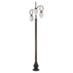 Modi Lighting BSU-68204-BSY-M2-B Siyah Boyalı Dış Mekan Aydınlatma E27 Çelik Boru ABS Akrilik Cam 65cm