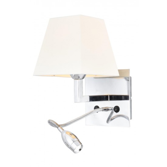Modi Lighting HAP-9064-LED Krom Kaplama Aplik E14 Metal Kumaş 22x25cm Modi Lighting HAP-9064-LED Krom Kaplama Aplik E14 Metal Kumaş 22x25cm