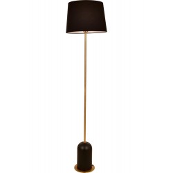 AVONNI LM-33005-BSY Siyah/Eskitme Boya/Kaplama Lambader E27 Ahşap Kumaş Metal 40cm