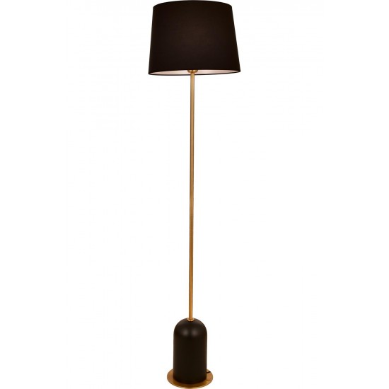 AVONNI LM-33005-BSY Siyah/Eskitme Boya/Kaplama Lambader E27 Ahşap Kumaş Metal 40cm